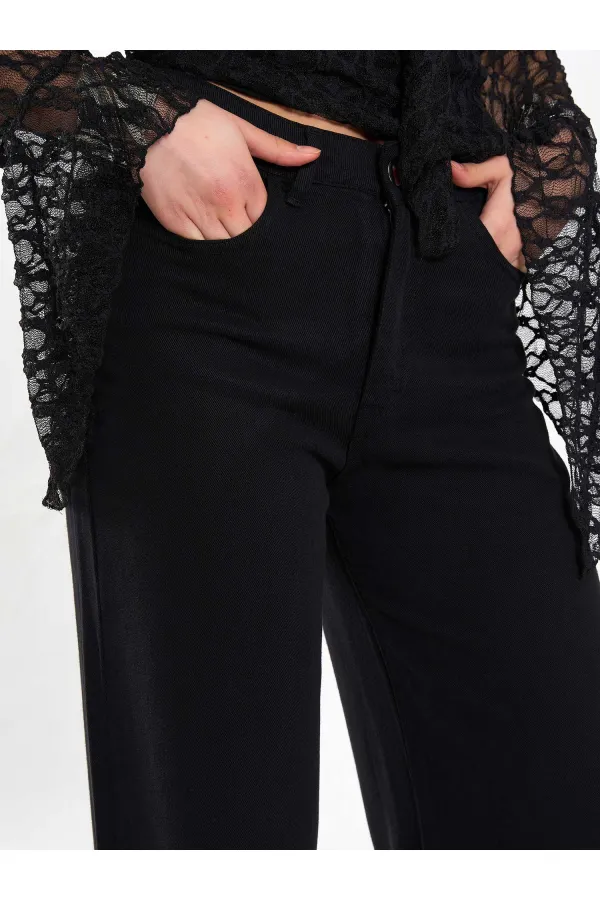 031659 Tencel Straight Leg Trousers