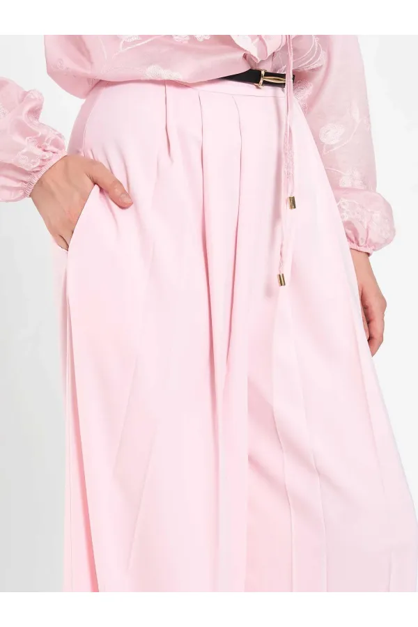 031676 Pleated Loose Fit Belted Trousers 031676 Pleated Loose Fit Belted Trousers