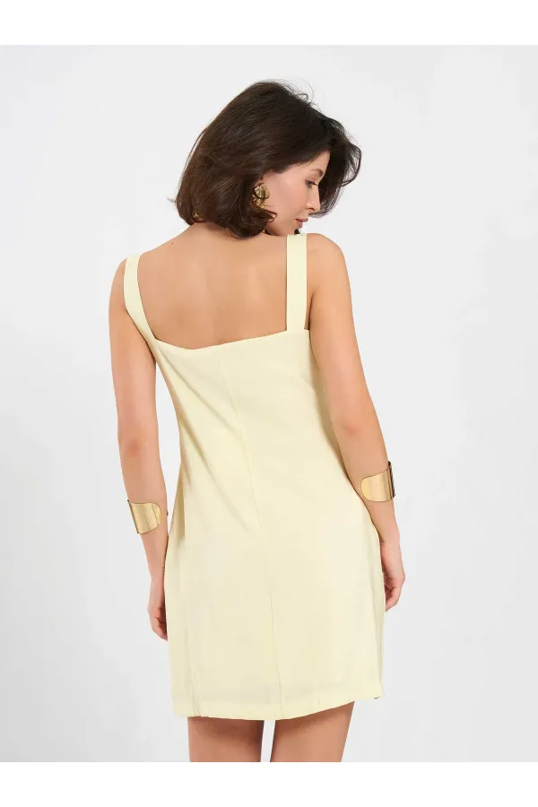 Robe courte boutonnée 111707