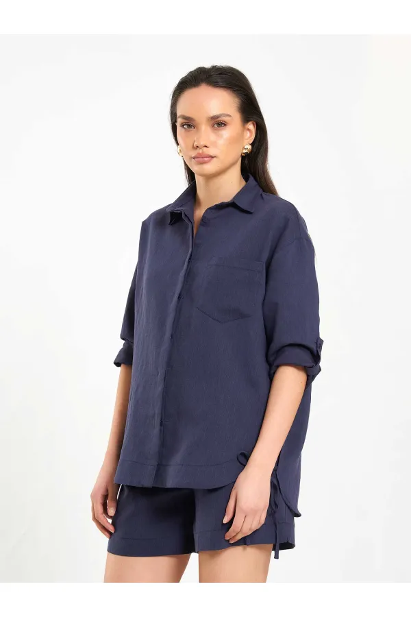 080783 Skirt-Framed Shirt