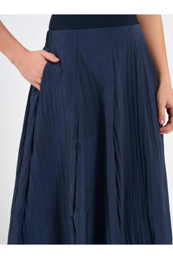 Jupe midi évasée 041188 avec dos élastiqué