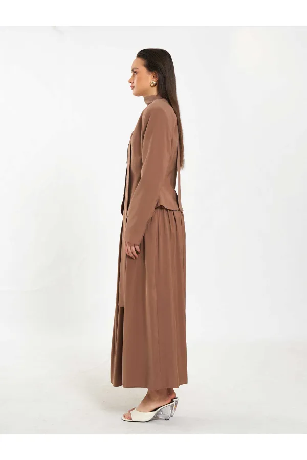 131049 Veste châle à col en V