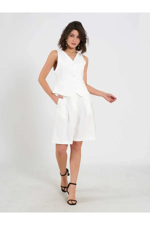 010876 Tek Pileli Bermuda