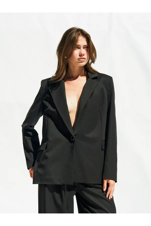 130984 Veste blazer à un bouton