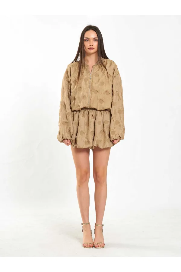 160893 Bomber Fermuarlı Ceket