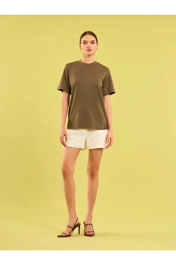 050733 Crew Neck Oversize T-Shirt