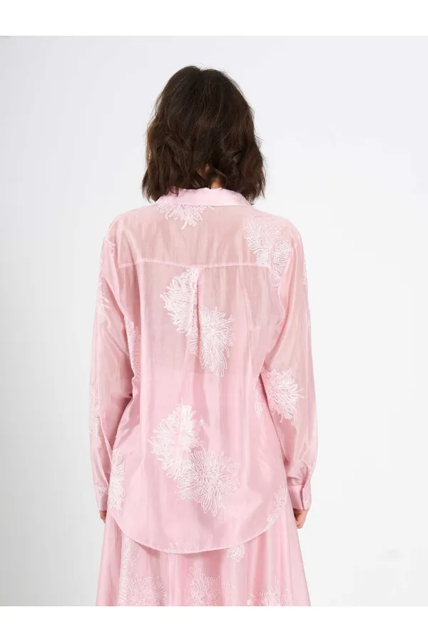 080781 Embroidered Oversize Shirt