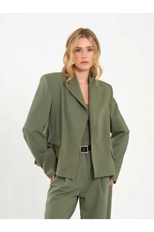 Veste oversize à épaules larges 131044