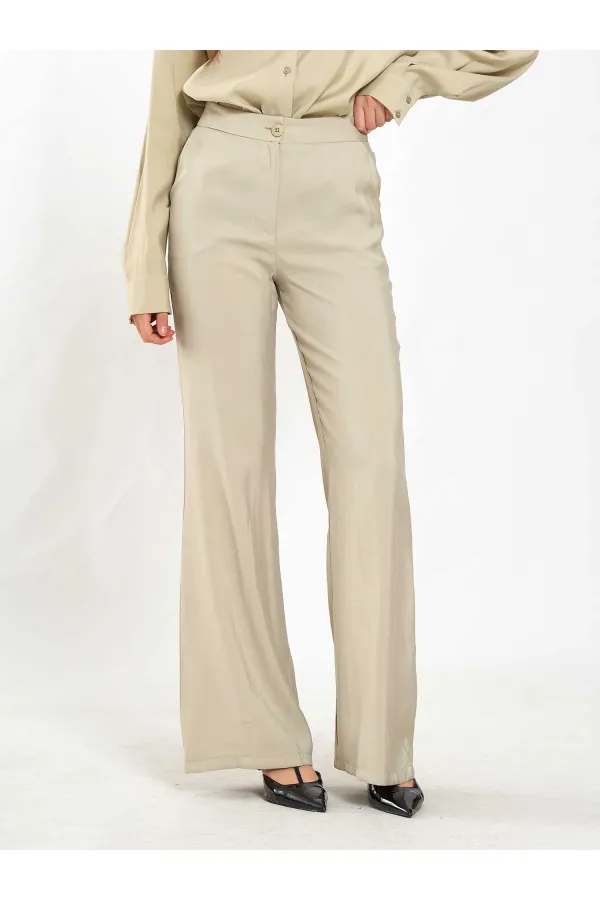 Pantalon à ceinture droite 031651