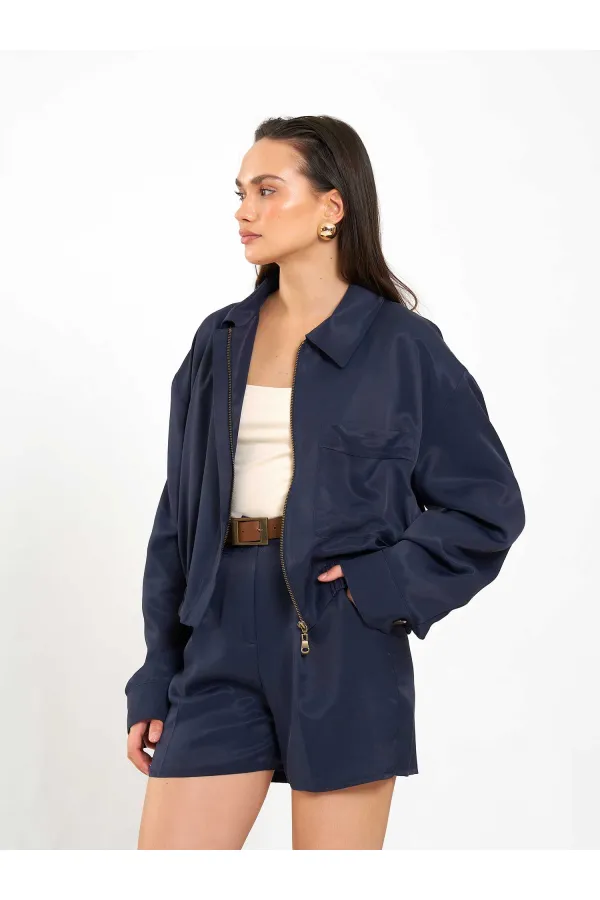 160897 Single Pocket Bomber Jacket