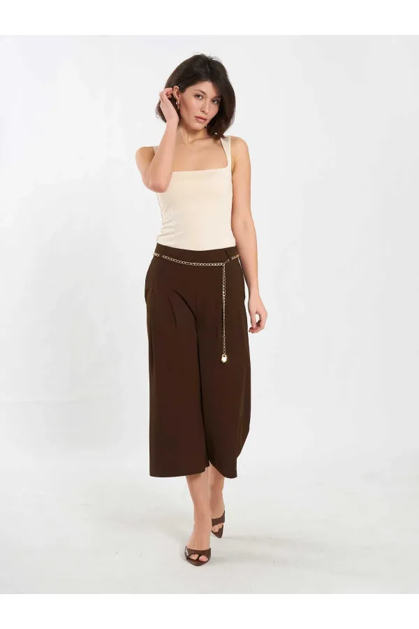 010872 Zincir Kemerli Bermuda