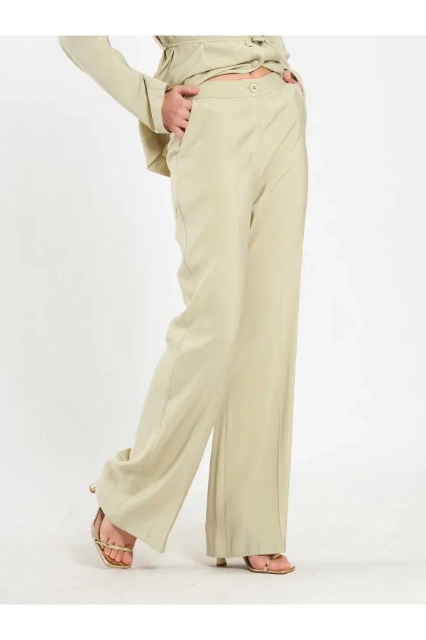 Pantalon à ceinture droite 031663