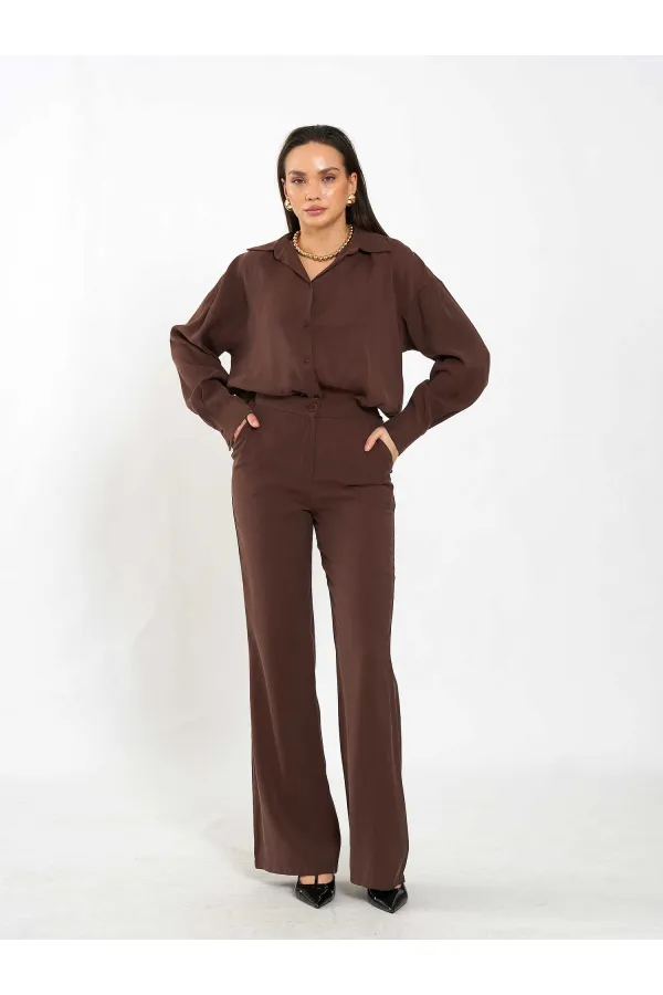 031651 Düz Kemer Pantolon