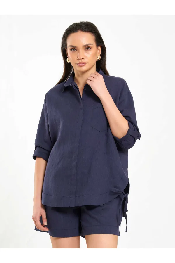 080783 Skirt-Framed Shirt