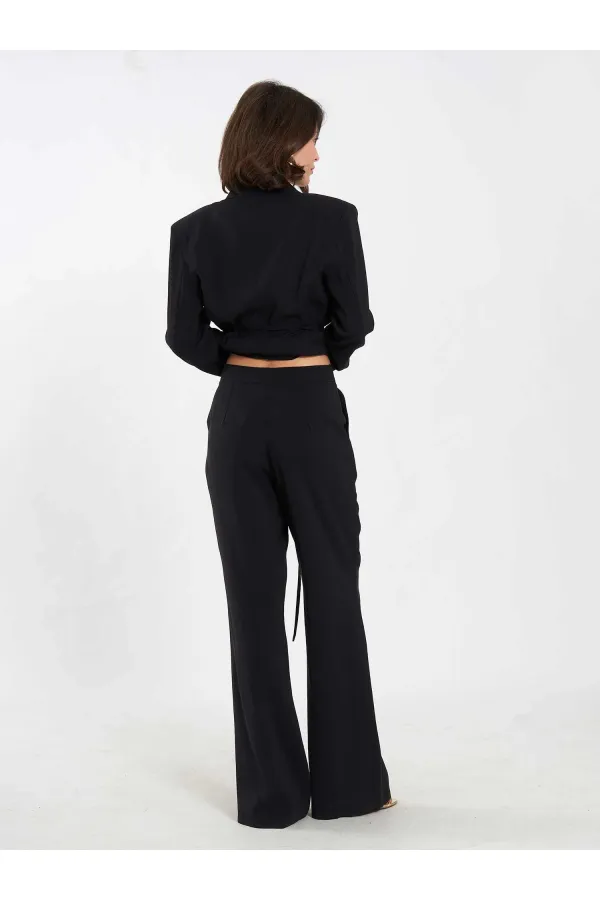 Pantalon à ceinture droite 031663