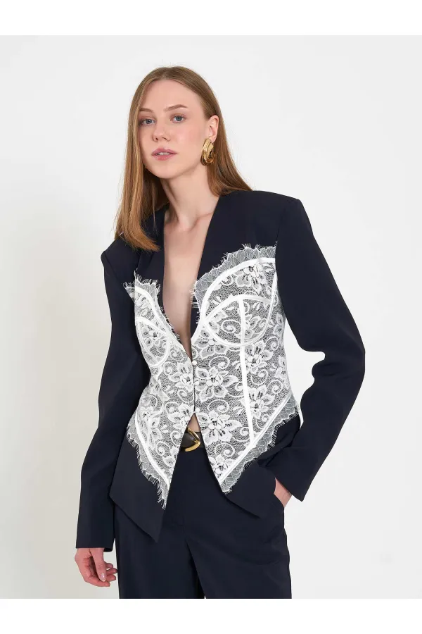 131064 Lace Corset Fit Jacket