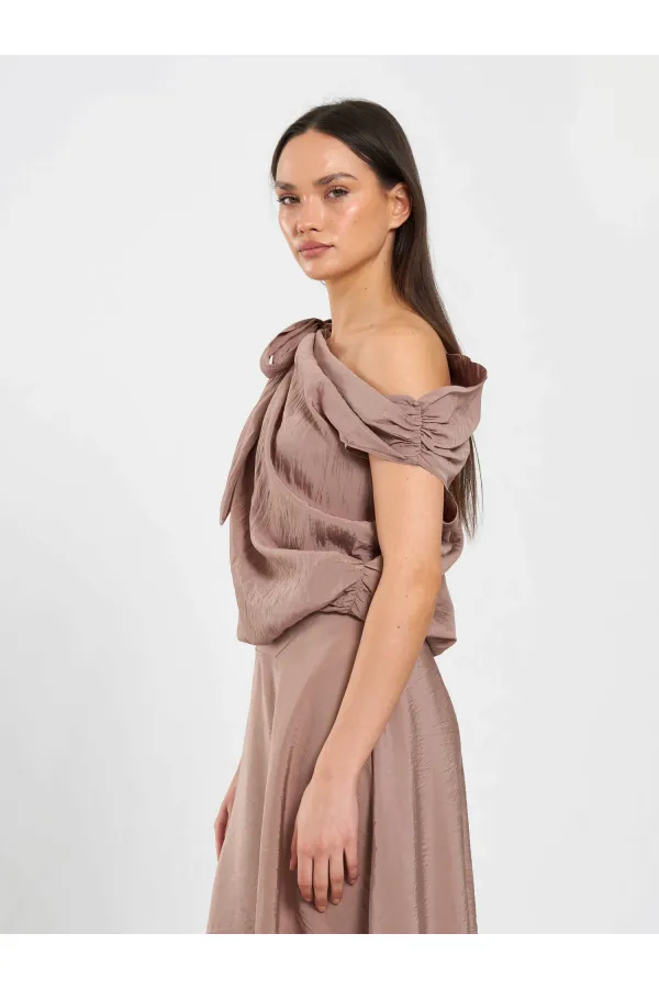 071886 One Shoulder Blouse