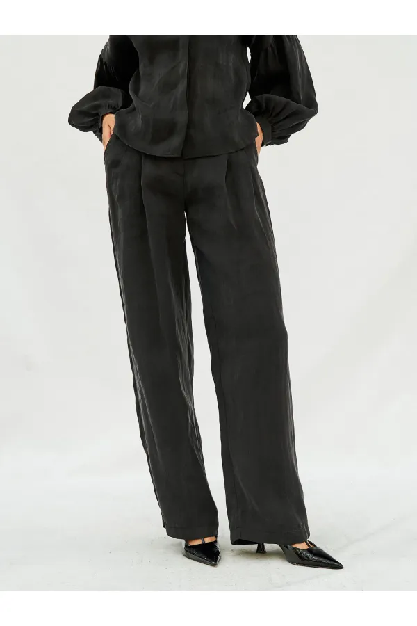 220579 Balloon Sleeve Shirt and Trouser Set