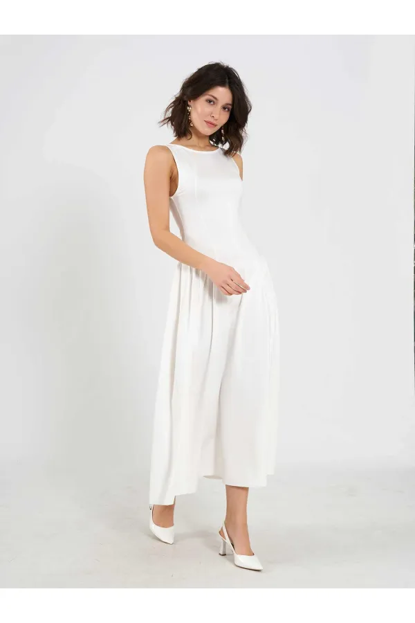 Robe midi sans manches 111717