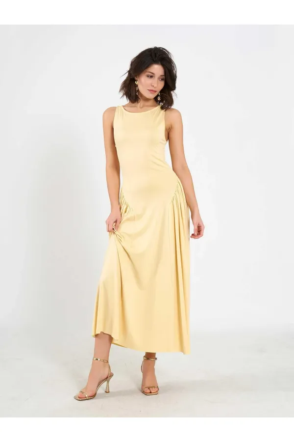 111717 Sleeveless Midi Dress