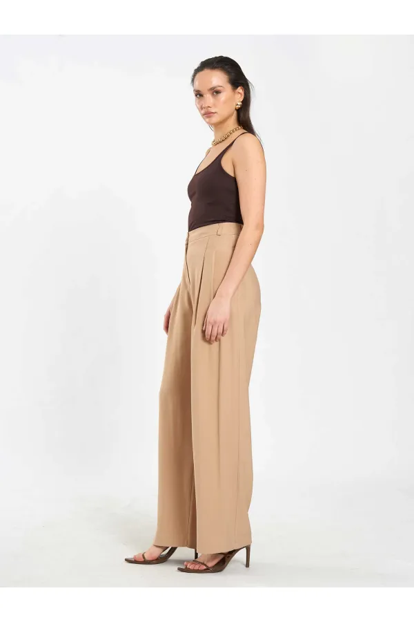 031652 Double Pleated Punto Trousers