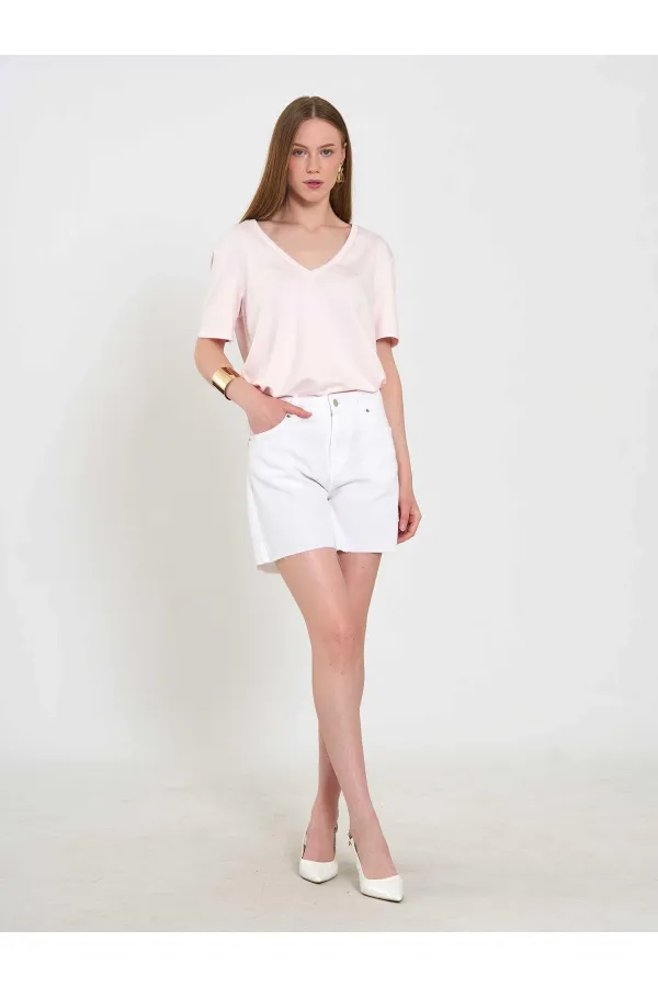 010877 Denim Mini Shorts