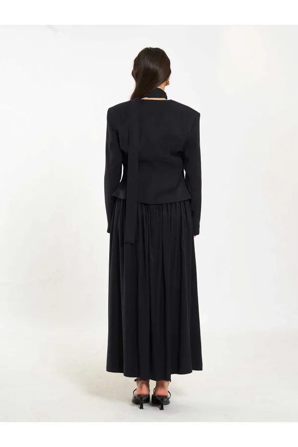 131049 Veste châle à col en V