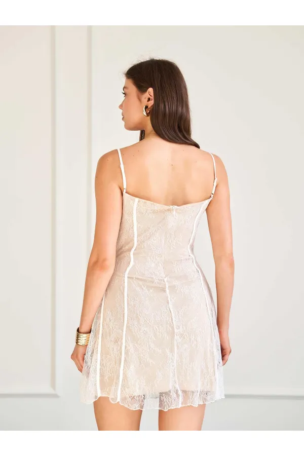 111742 Sequin Lace Dress