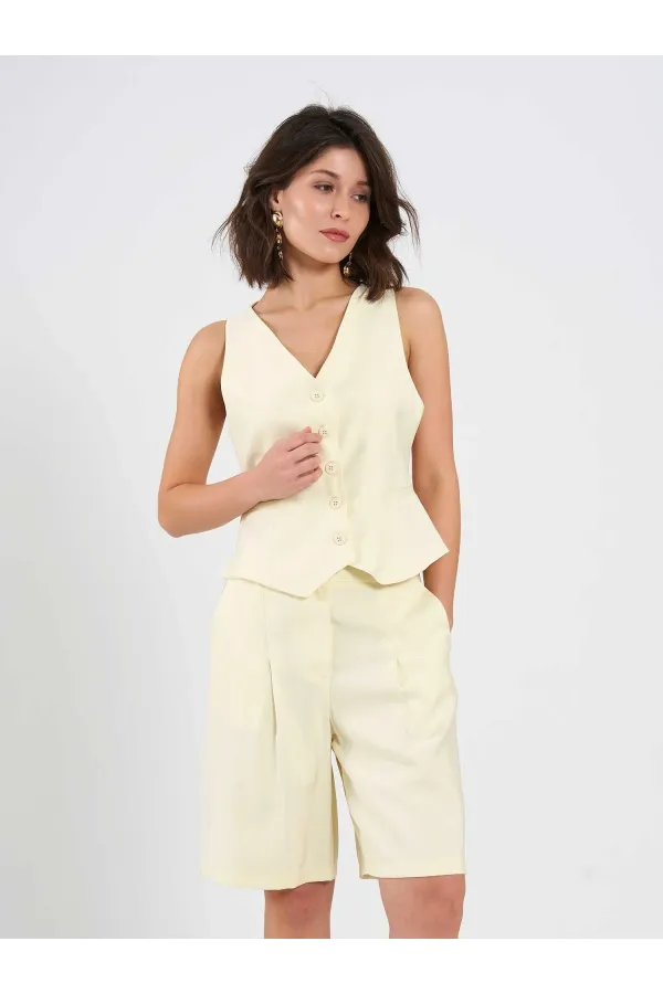 010876 Tek Pileli Bermuda