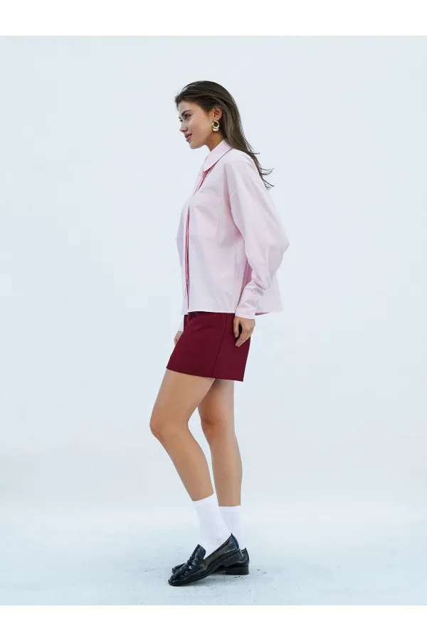 080733 Kravatlı Tek Cep Gömlek