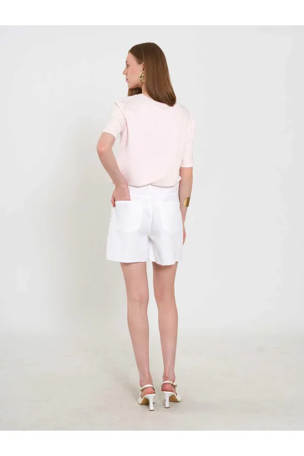 010877 Denim Mini Shorts