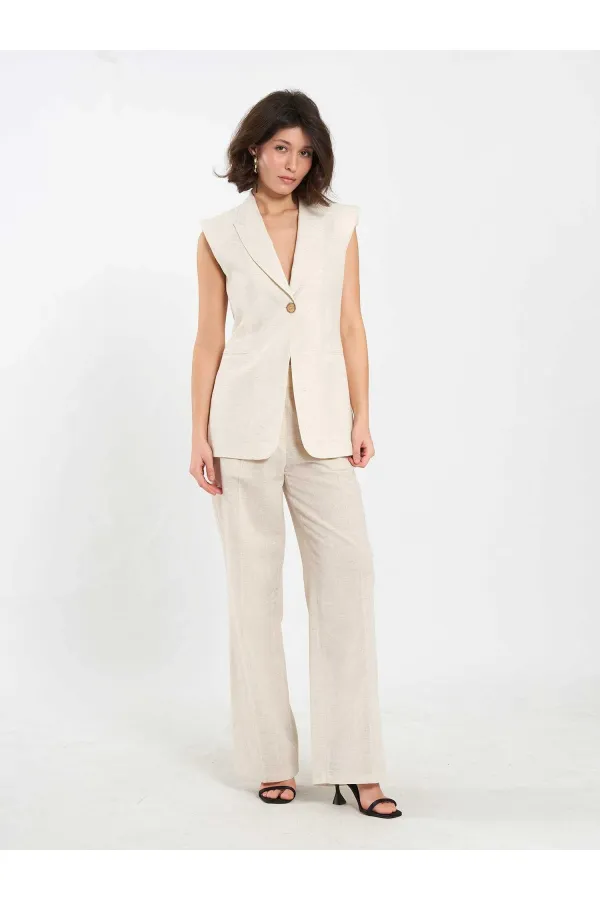 Gilet matelassé à un bouton 120736