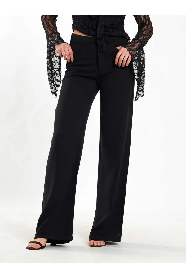 031659 Tencel Straight Leg Trousers