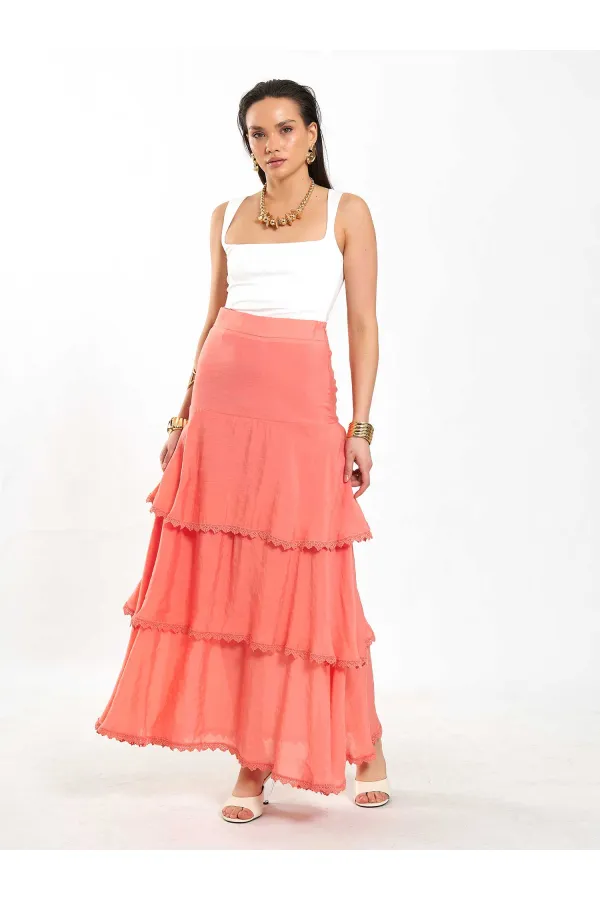 Jupe à volants superposés 041040