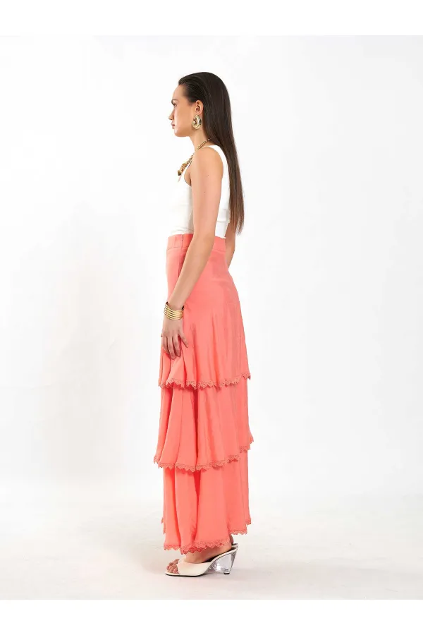 Jupe à volants superposés 041040