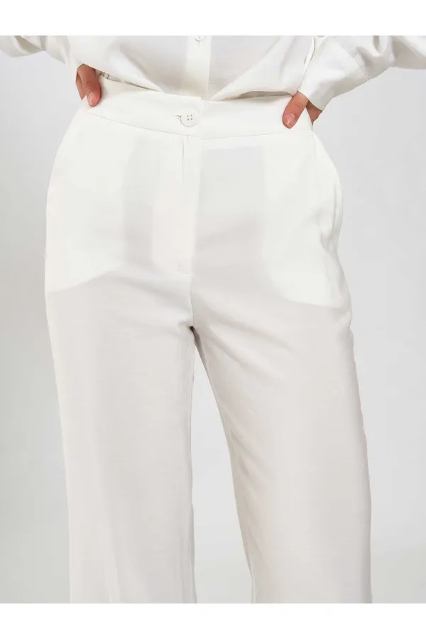 031651 Düz Kemer Pantolon