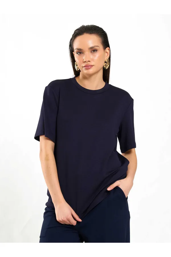 050733 Crew Neck Oversize T-Shirt