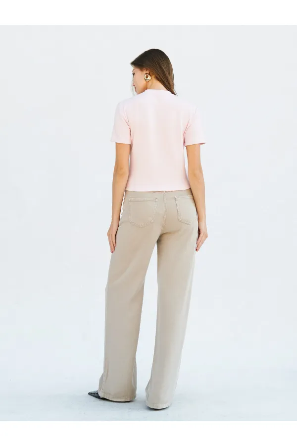 050734 Crew Neck Crop T-Shirt