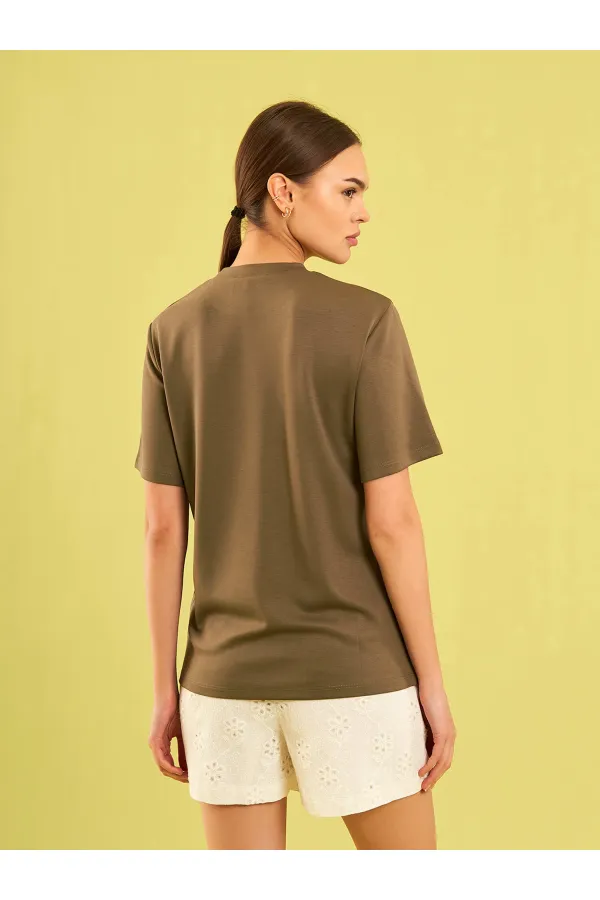 050733 Crew Neck Oversize T-Shirt