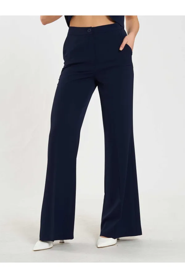 Pantalon à ceinture droite 031657