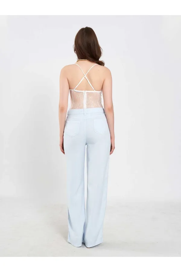 071914 Lace Back Cross Strap Bodysuit 071914 Lace Back Cross Strap Bodysuit
