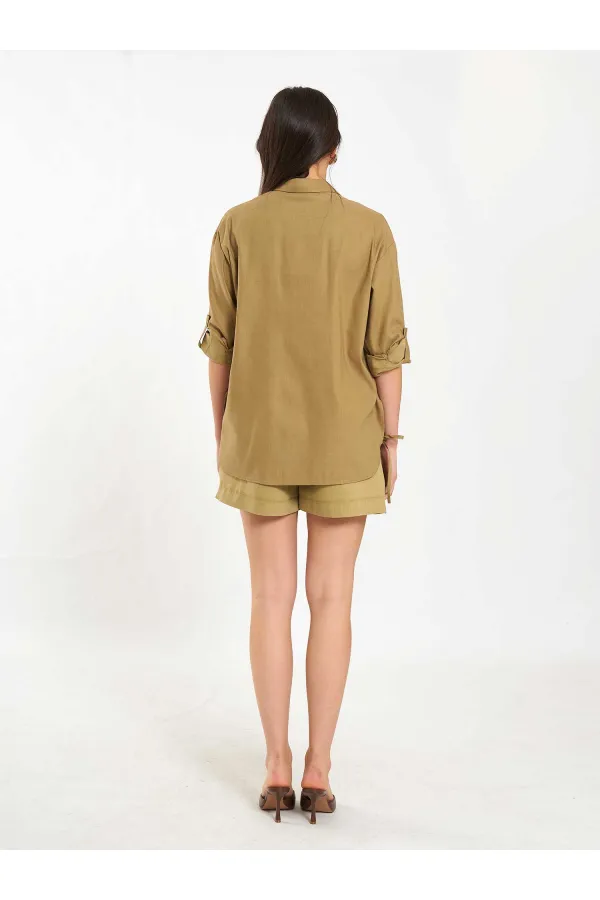 080783 Chemise à jupe encadrée