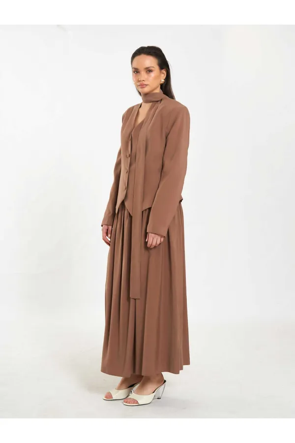 131049 Veste châle à col en V