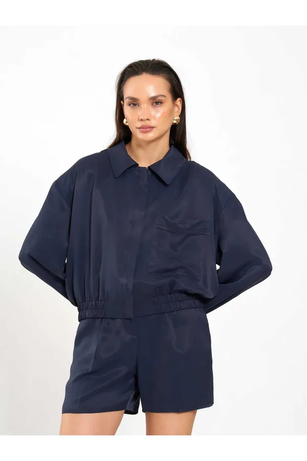 160897 Single Pocket Bomber Jacket