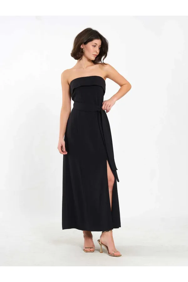 Robe bustier fendue 111706