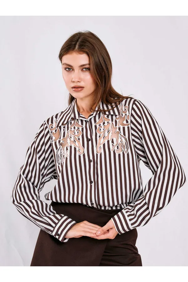 Chemise à détails brûlés 080716