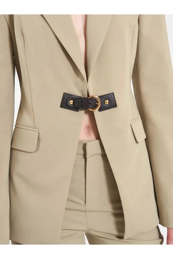 131066 Stella Jacket with Front Belt Buckle