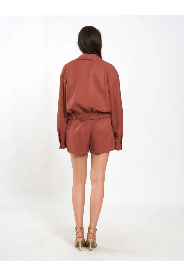 160897 Veste bomber à poche unique