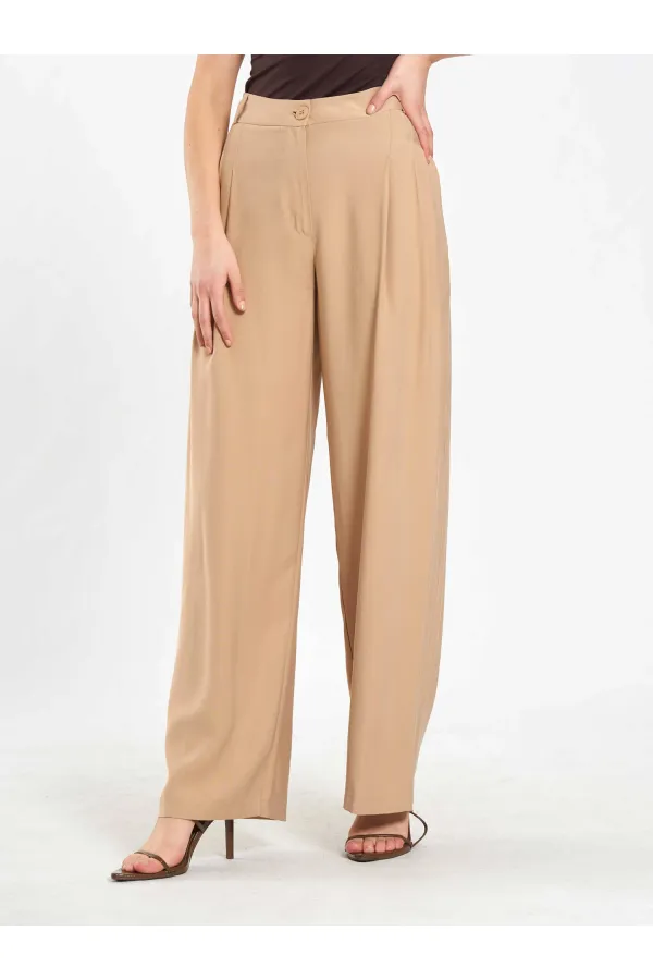 031652 Double Pleated Punto Trousers