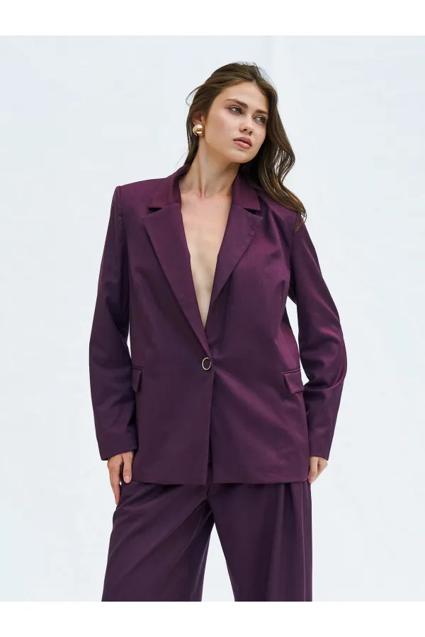 130984 Veste blazer à un bouton